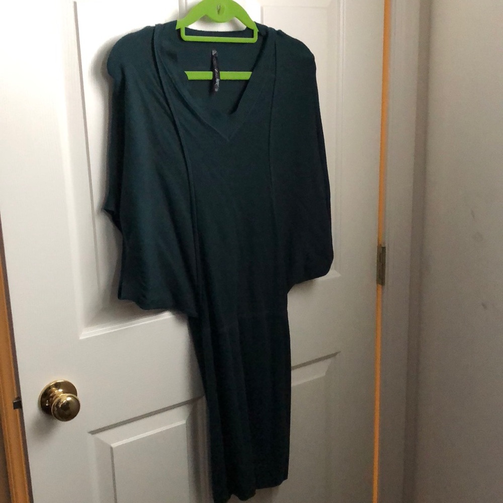 Green sweater dress